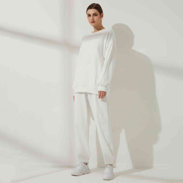 women's two piece pants wixra-conjunto básico feminino agasalho de treino, camiseta com gola redonda + calça moletom cintura elástica,, White
women's two piece pants wixra-conjunto básico feminino agasalho de treino, camiseta com gola redonda + calça moletom cintura elástica,, White