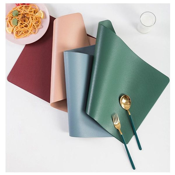 mats & pads 4-piece set of waterproof and oil-proof placemat double-sided leather washable heat insulation pad
mats & pads 4-piece set of waterproof and oil-proof placemat double-sided leather washable heat insulation pad