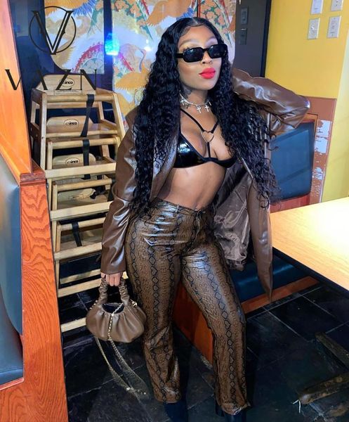 europe and america casual tight print snake stretch leather pants wide leg women women's & capris, Black;white
europe and america casual tight print snake stretch leather pants wide leg women women's & capris, Black;white