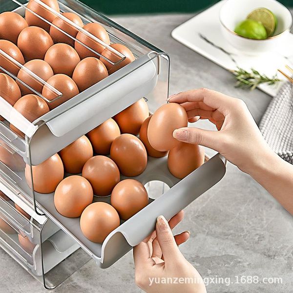 storage bottles & jars 32 grid egg box drawer type fresh-keeping plastic refrigerator anti-drop kitchen duck rack support
storage bottles & jars 32 grid egg box drawer type fresh-keeping plastic refrigerator anti-drop kitchen duck rack support