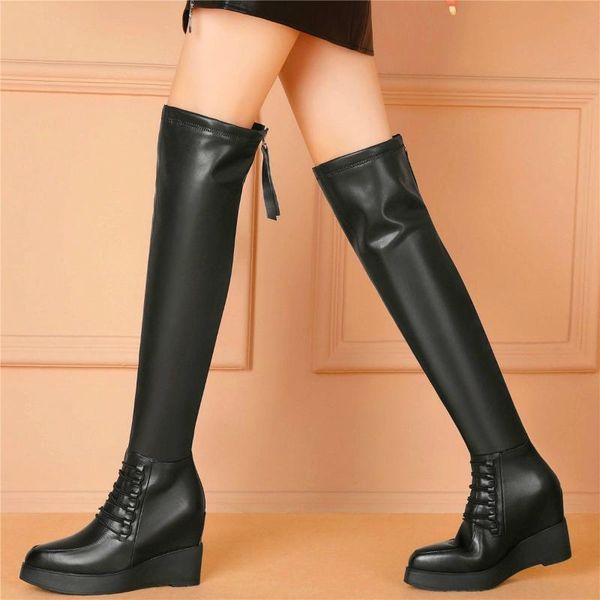 boots fashion winter over the knee women genuine cow leather pointed toe warm tall long zip tassel party, Black
boots fashion winter over the knee women genuine cow leather pointed toe warm tall long zip tassel party, Black