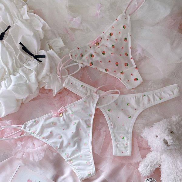 women's panties 3pcs/lot funny ladies underwear woman string femme cotton briefs cute strawberry lingerie kawaii thong loli panty, Black;pink
women's panties 3pcs/lot funny ladies underwear woman string femme cotton briefs cute strawberry lingerie kawaii thong loli panty, Black;pink