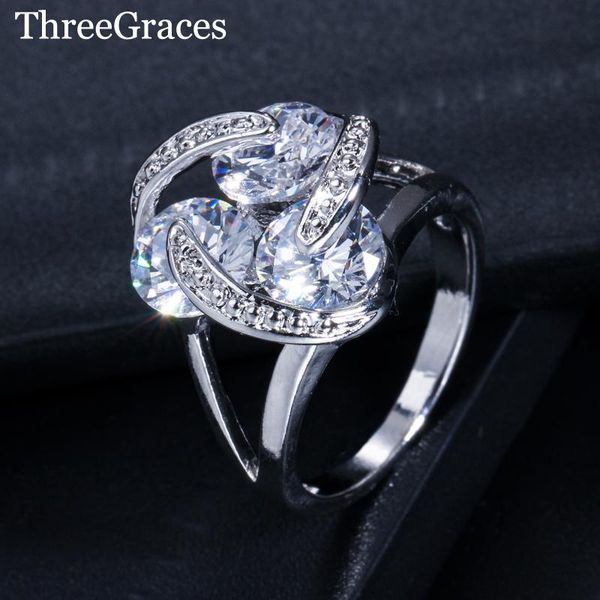 cluster rings threegraces fashion women engagement jewelry geometric cubic zircon stone ladies party with white gold color rg015, Golden;silver
cluster rings threegraces fashion women engagement jewelry geometric cubic zircon stone ladies party with white gold color rg015, Golden;silver