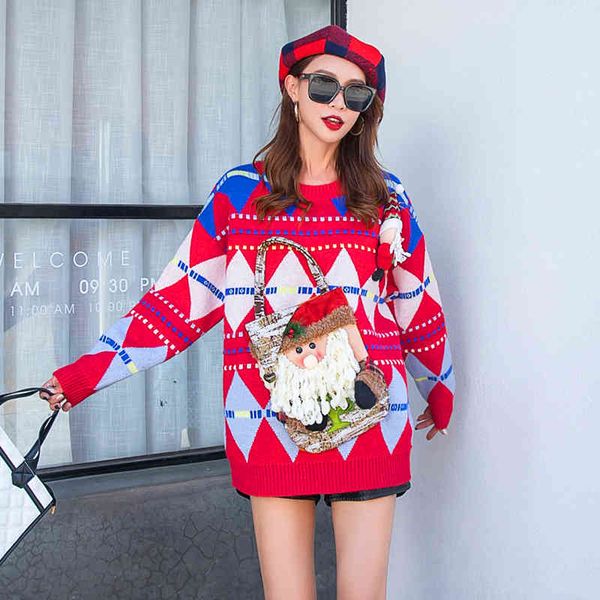 sweaters women's knitted europe station autumn and winter thickening mid-length color matching sweater women loose outer wear top, White;black
sweaters women's knitted europe station autumn and winter thickening mid-length color matching sweater women loose outer wear top, White;black