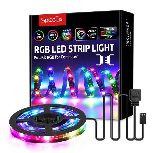 strips 3.28/6.56ft led strip lights, speclux addressable rgb light, rgbic light strips, 5v 3-pin argb headers
strips 3.28/6.56ft led strip lights, speclux addressable rgb light, rgbic light strips, 5v 3-pin argb headers
