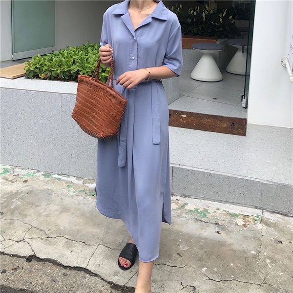 dresses high street casual sweet women fashion cute chic office ladies brief loose solid slimming long es, Black;gray
dresses high street casual sweet women fashion cute chic office ladies brief loose solid slimming long es, Black;gray