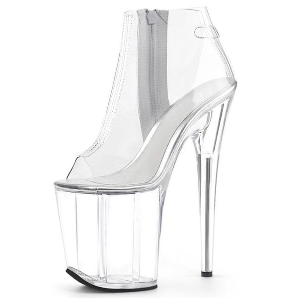 boots 17cm fetish platform ankle women clear concise high stripper heel pole dance shoes glitter show models peep toe, Black
boots 17cm fetish platform ankle women clear concise high stripper heel pole dance shoes glitter show models peep toe, Black