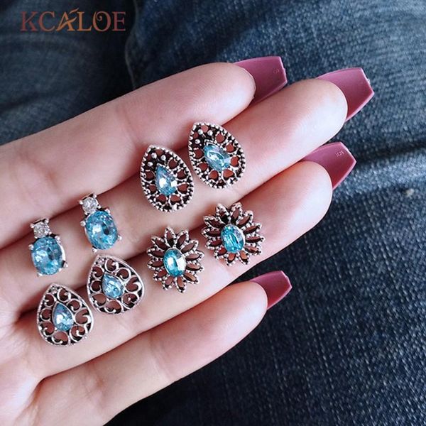 stud kcaloe blue crystal earrings set vintage antique silver zirconia for women accessories bijoux brincos pendientes, Golden;silver
stud kcaloe blue crystal earrings set vintage antique silver zirconia for women accessories bijoux brincos pendientes, Golden;silver
