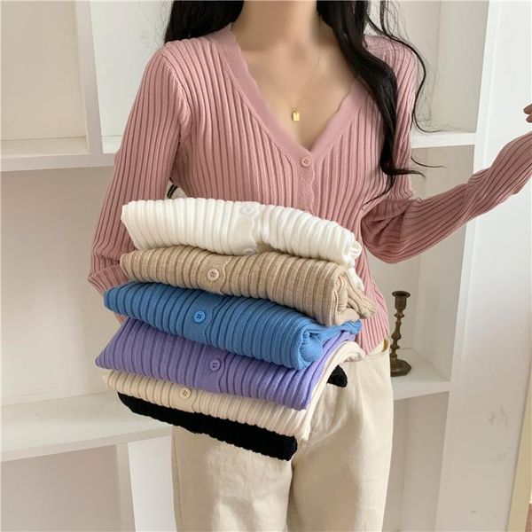 women's knits & tees good quality autumn winter stretch 7-color knitted cardigan korean style slim v-neck short coat long-sleeved women, White
women's knits & tees good quality autumn winter stretch 7-color knitted cardigan korean style slim v-neck short coat long-sleeved women, White