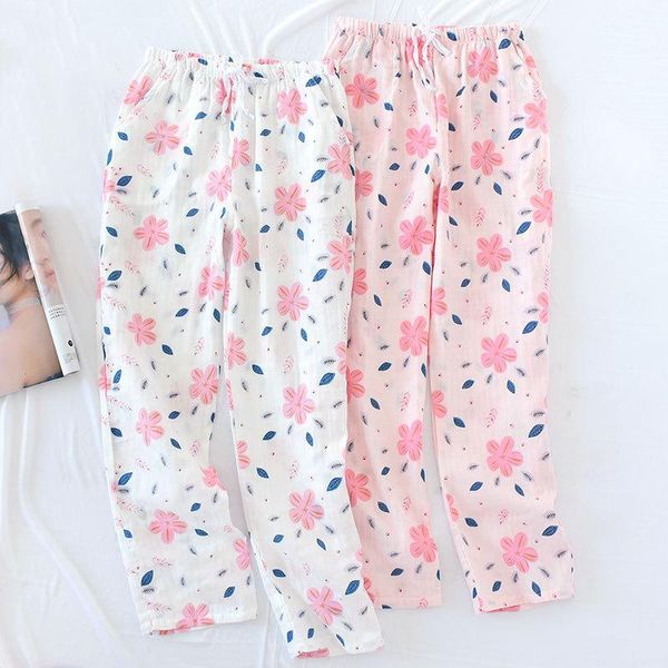 100% cotton gauze pajama pants sunflower lady thin summer home long air conditioning loose cloth women's sleepwear, Black;red
100% cotton gauze pajama pants sunflower lady thin summer home long air conditioning loose cloth women's sleepwear, Black;red