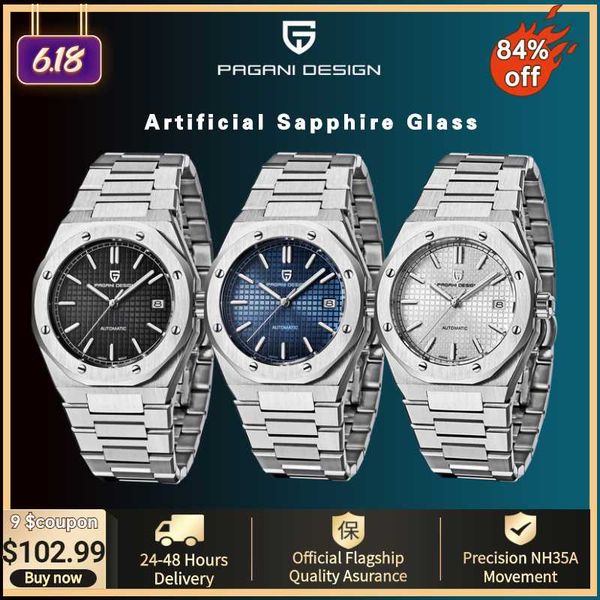 wristwatches pagani design 2021 men's 40mm luxury sapphire watch nh35a stainless steel 100m waterproof reloj hombre, Slivery;brown
wristwatches pagani design 2021 men's 40mm luxury sapphire watch nh35a stainless steel 100m waterproof reloj hombre, Slivery;brown