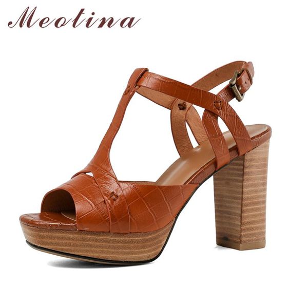 meotina shoes women high heel sandals t-strap real leather cow peep toe heels buckle spike, Black
meotina shoes women high heel sandals t-strap real leather cow peep toe heels buckle spike, Black
