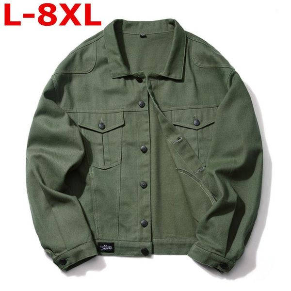 men's jackets plus size spring autumn 8xl 7xl 6xl5xl 2021 yards men coat denim male increased jacket chaqueta hombre lapel big, Black;brown
men's jackets plus size spring autumn 8xl 7xl 6xl5xl 2021 yards men coat denim male increased jacket chaqueta hombre lapel big, Black;brown