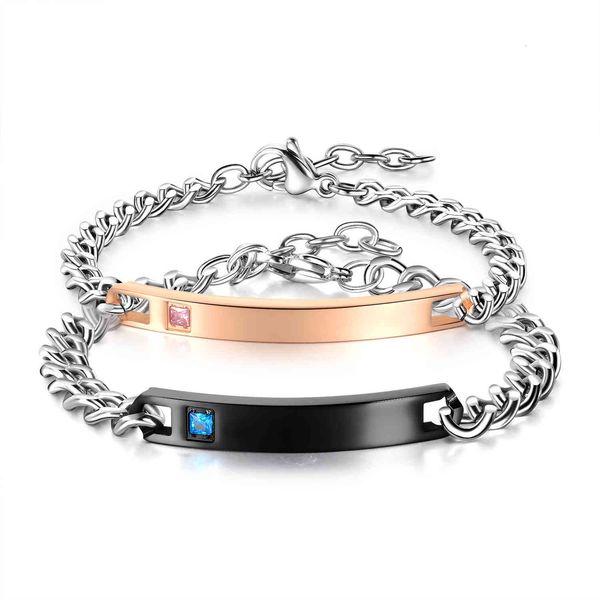selling smooth hand decoration titanium steel lovers bracelet inlaid with diamond headpiece personalized lettering gift, Golden;silver
selling smooth hand decoration titanium steel lovers bracelet inlaid with diamond headpiece personalized lettering gift, Golden;silver