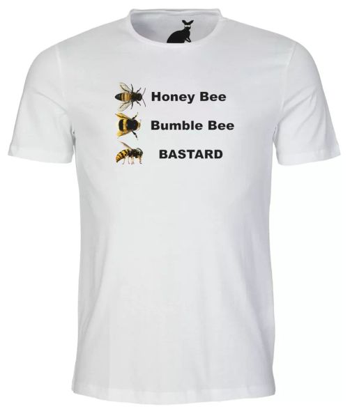 Bastard Wasp Funny MENS T SHIRT bumble honey bee hate wasps summer sun holiday, White;black
Bastard Wasp Funny MENS T SHIRT bumble honey bee hate wasps summer sun holiday, White;black