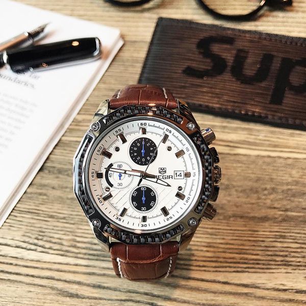 wristwatches megir official quartz men watches fashion genuine leather chronograph watch clock for gentle male students reloj hombre 2021, Slivery;brown
wristwatches megir official quartz men watches fashion genuine leather chronograph watch clock for gentle male students reloj hombre 2021, Slivery;brown
