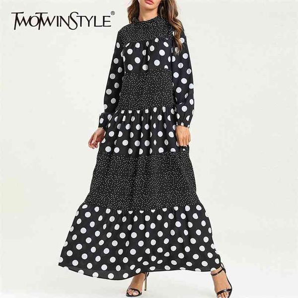 spring print dot dress for women o neck long sleeve elegant hit color midi dresses female fashion clothing 210520, Black;gray
spring print dot dress for women o neck long sleeve elegant hit color midi dresses female fashion clothing 210520, Black;gray