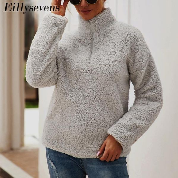 women's jackets women autumn winter fleece jacket long sleeve pocket fluffy zip oversize outwear elegant overcoats loose plus size, Black;brown
women's jackets women autumn winter fleece jacket long sleeve pocket fluffy zip oversize outwear elegant overcoats loose plus size, Black;brown