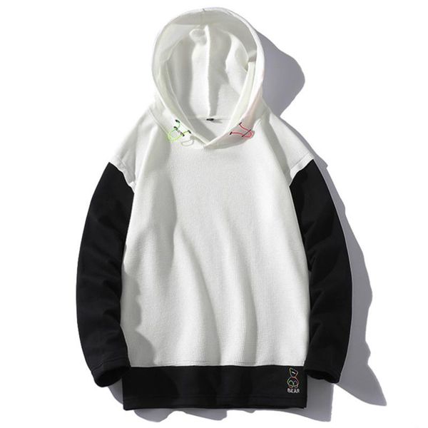 men's hoodies & sweatshirts faux 2 pieces men patchwork loose long sleeve autumn sweatshirt women hooded hoody 2021 brand clothing, Black
men's hoodies & sweatshirts faux 2 pieces men patchwork loose long sleeve autumn sweatshirt women hooded hoody 2021 brand clothing, Black