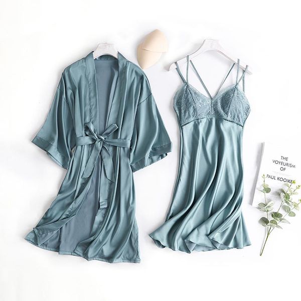 women's sleepwear lace trim wedding lady robe suit loose satin bride bridesmaid kimono bathrobe gown mini rayon intimate lingerie, Black;red
women's sleepwear lace trim wedding lady robe suit loose satin bride bridesmaid kimono bathrobe gown mini rayon intimate lingerie, Black;red