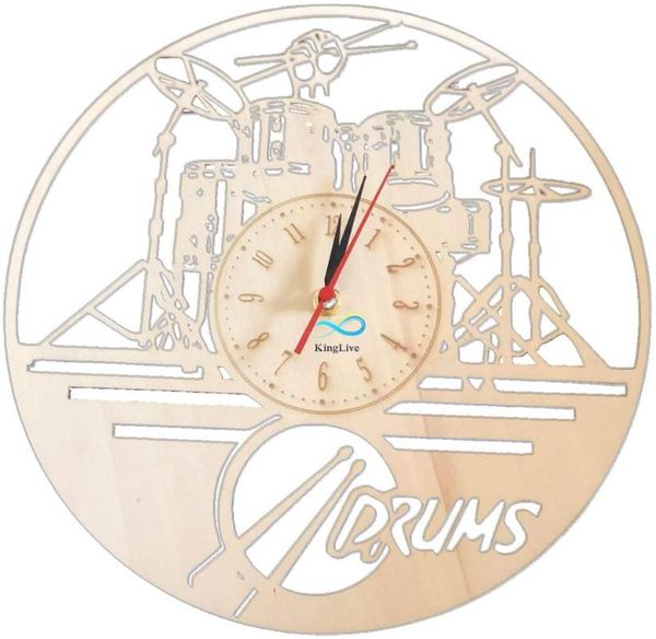 wall clocks guitar drums set wood clock art watch - drummer gift ideas for boyfriend drumset ornament
wall clocks guitar drums set wood clock art watch - drummer gift ideas for boyfriend drumset ornament