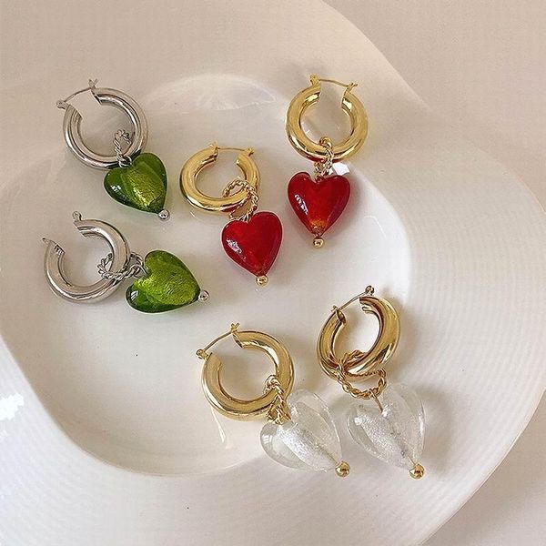 dangle & chandelier statement big resin heart drop earrings for women 2021 personality vintage style temperament earings jewelry wholesale, Silver
dangle & chandelier statement big resin heart drop earrings for women 2021 personality vintage style temperament earings jewelry wholesale, Silver
