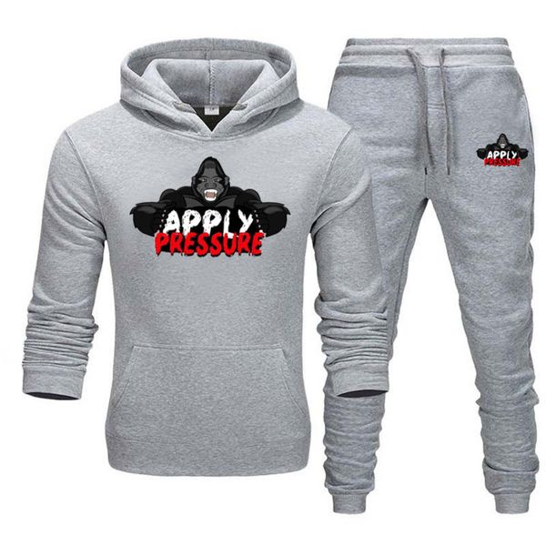 2021 new men's sports leisure outdoor set autumn and winter solid color printed sweater pullover, Gray
2021 new men's sports leisure outdoor set autumn and winter solid color printed sweater pullover, Gray