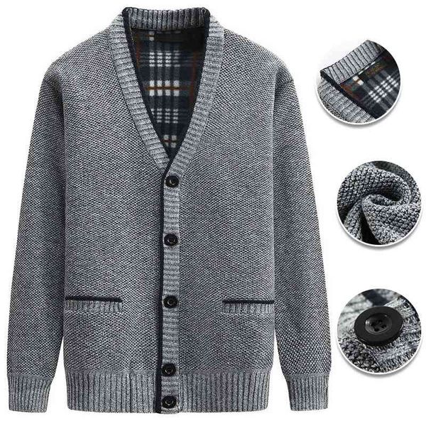 men's new autumn and winter thick warm et casual v-neck button big pockets men's cardigan sweater, Black;white
men's new autumn and winter thick warm et casual v-neck button big pockets men's cardigan sweater, Black;white