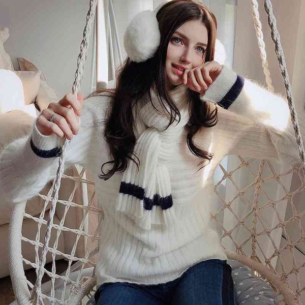 dabuwawa fashion warm white turtleneck scarf sweater women ladies winter long sleeve pullover with scarf dn1dkt038 210520
dabuwawa fashion warm white turtleneck scarf sweater women ladies winter long sleeve pullover with scarf dn1dkt038 210520