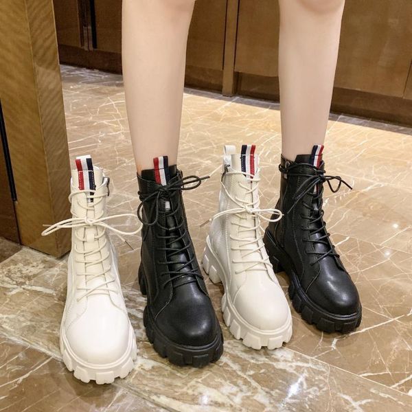 boots genuine leather platform autumn women light comfortable chunky fashion lace up lady shoes footwear, Black
boots genuine leather platform autumn women light comfortable chunky fashion lace up lady shoes footwear, Black