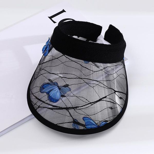 wide brim hats 2021 summer butterfly uv protection plastic pvc sun visor hat girls transparent empty sport running beach caps, Blue;gray
wide brim hats 2021 summer butterfly uv protection plastic pvc sun visor hat girls transparent empty sport running beach caps, Blue;gray