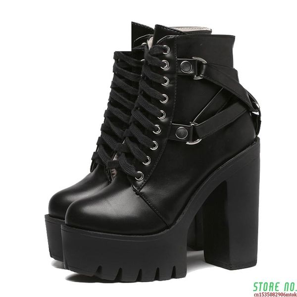 boots fashion black women heel spring autumn lace-up soft leather platform shoes woman party ankle high heels punk
boots fashion black women heel spring autumn lace-up soft leather platform shoes woman party ankle high heels punk