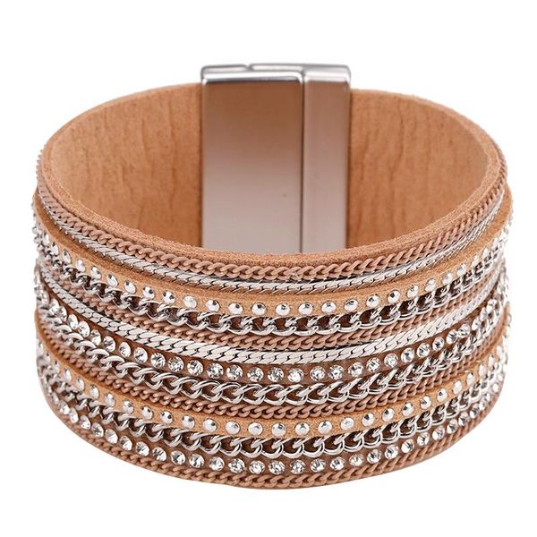 tennis allyes leather bracelet for women femme handmade metal chain bohemian female wrap wide bracelets & bangles jewelry, Golden;silver
tennis allyes leather bracelet for women femme handmade metal chain bohemian female wrap wide bracelets & bangles jewelry, Golden;silver