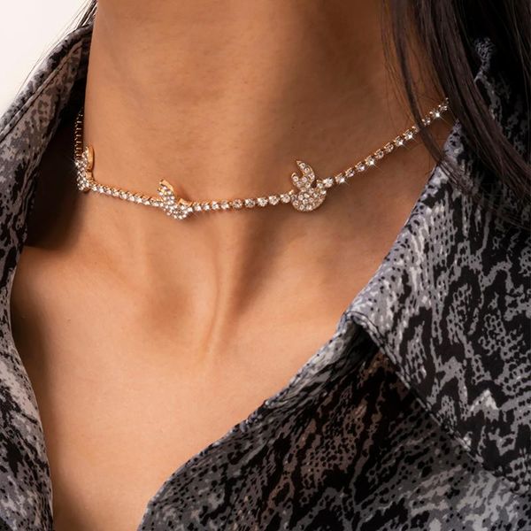 chains ladies crystal tennis chain item accessories rhinestone fire flame necklace fashion wedding party jewelrygift, Silver
chains ladies crystal tennis chain item accessories rhinestone fire flame necklace fashion wedding party jewelrygift, Silver