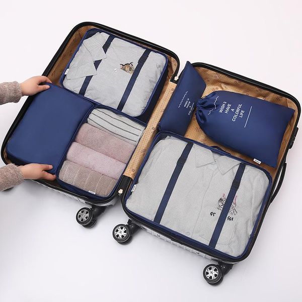 cosmetic bags & cases twill travel storage 6-piece luggage clothing classification bag set
cosmetic bags & cases twill travel storage 6-piece luggage clothing classification bag set