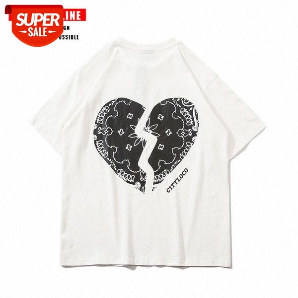 streetwear men spring and summer hong kong wind trend love cashew flower tide brand short-sleeved t-shirt women half-sleeved #su1c, White;black
streetwear men spring and summer hong kong wind trend love cashew flower tide brand short-sleeved t-shirt women half-sleeved #su1c, White;black