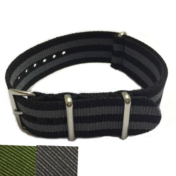 watch bands premium nylon 24mm straps withe stainless steel buckle gray army green bond style replace wristwatch bracelet, Black;brown
watch bands premium nylon 24mm straps withe stainless steel buckle gray army green bond style replace wristwatch bracelet, Black;brown