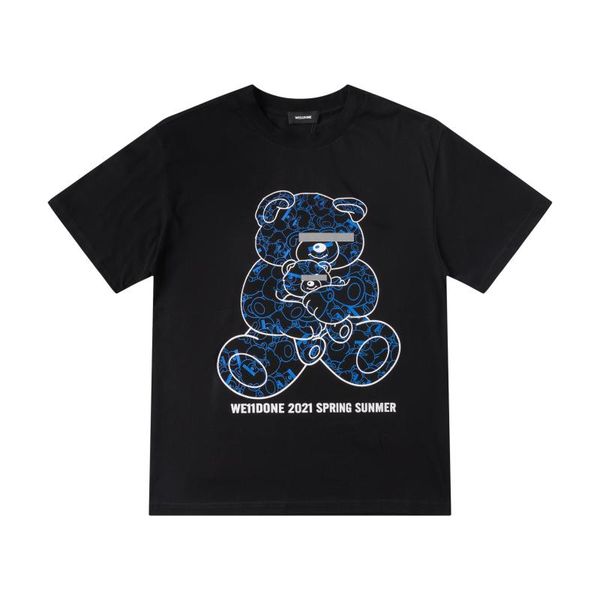 we11done letter cover eyes bear print men and women couple short-sleeved loose men's t-shirt high street hip-hop t-shirts, White;black
we11done letter cover eyes bear print men and women couple short-sleeved loose men's t-shirt high street hip-hop t-shirts, White;black