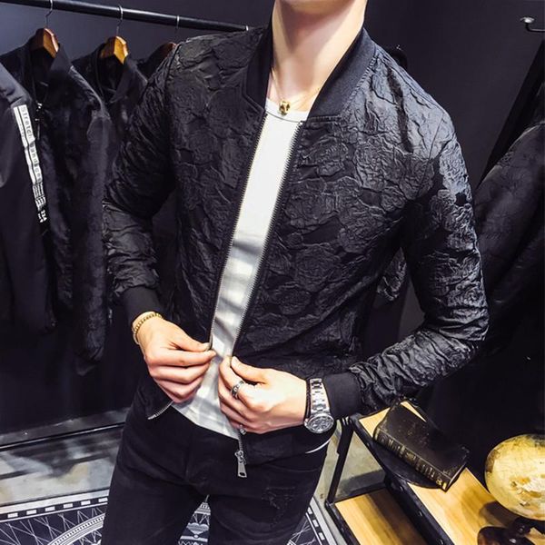 fashion men bomber jacket spring autumn full print casual coat mens thin baseball jacket new male slim outerwear clothing 2021, Black;brown
fashion men bomber jacket spring autumn full print casual coat mens thin baseball jacket new male slim outerwear clothing 2021, Black;brown