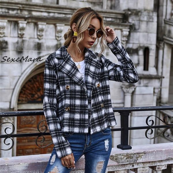 women's jackets fall women jacket 2021 plaid fashion long sleeves double breasted, Black;brown
women's jackets fall women jacket 2021 plaid fashion long sleeves double breasted, Black;brown