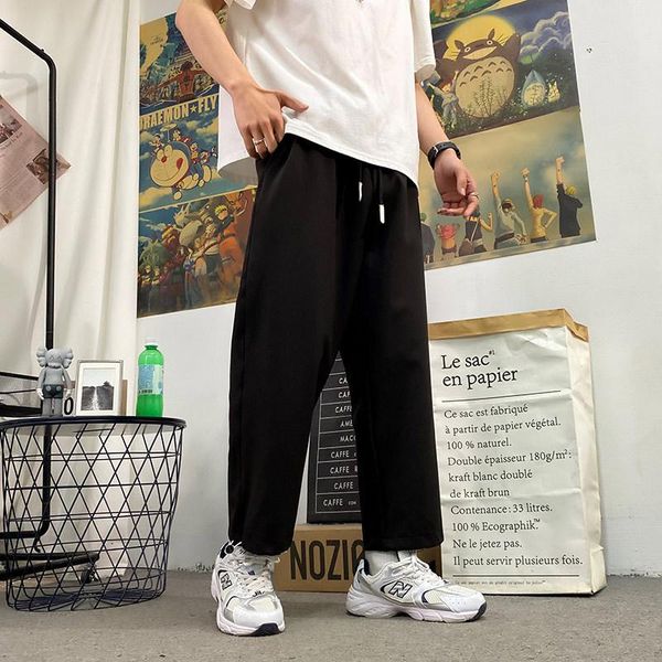men's pants casual spring and autumn nine-point loose large size elasticated trousers sports hong kong style, Black
men's pants casual spring and autumn nine-point loose large size elasticated trousers sports hong kong style, Black