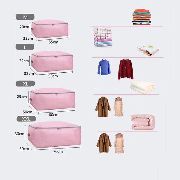storage bags clothes organizer durable quilt box zipper dirty collecting caseoxford clothing bedding item packing bag
storage bags clothes organizer durable quilt box zipper dirty collecting caseoxford clothing bedding item packing bag