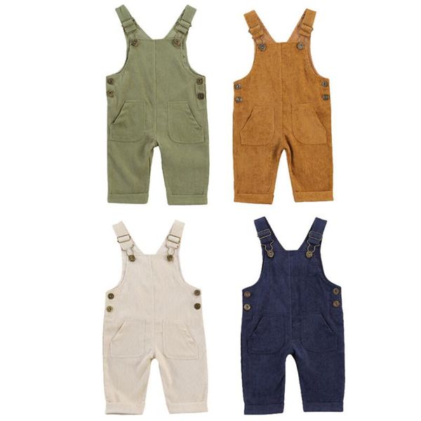 infant baby boys girls corduroy suspender rompers overalls solid color pockets bib pants autumn spring outfits jumpsuits, Blue
infant baby boys girls corduroy suspender rompers overalls solid color pockets bib pants autumn spring outfits jumpsuits, Blue