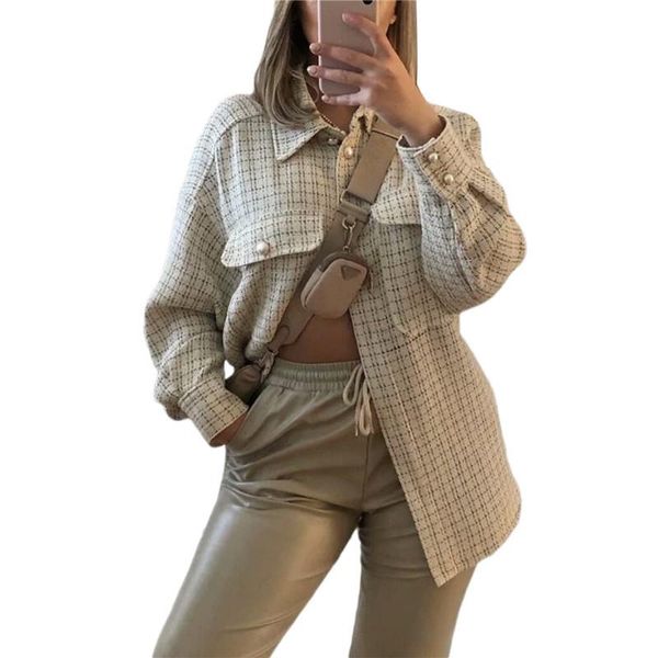 women's jackets xingqing women elegant plaid pearls button shirts retro solid color lapel long sleeve mid-length blouses coat ladies, Black;brown
women's jackets xingqing women elegant plaid pearls button shirts retro solid color lapel long sleeve mid-length blouses coat ladies, Black;brown