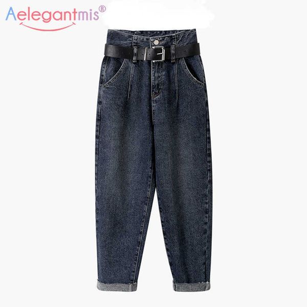 aelegantmis vintage loose high waist mom jeans for women fashion washed bf style baggy ladies autumn casual denim pants 210607, Blue
aelegantmis vintage loose high waist mom jeans for women fashion washed bf style baggy ladies autumn casual denim pants 210607, Blue
