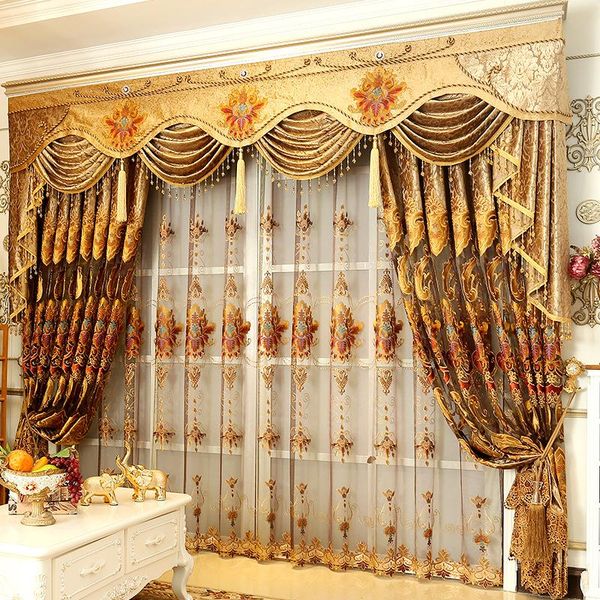 luxury upscale european embroidery curtains for living dining room bedroom shade valance custom wave golden customization curtain & drapes
luxury upscale european embroidery curtains for living dining room bedroom shade valance custom wave golden customization curtain & drapes
