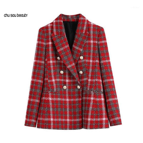 women's jackets women 2021fashion double breasted check tweed coat vintage long sleeve with buttons female outerwear chic c83, Black;brown
women's jackets women 2021fashion double breasted check tweed coat vintage long sleeve with buttons female outerwear chic c83, Black;brown