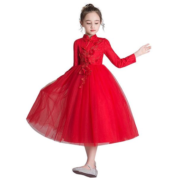 chinese style long sleeve dress girl kids dresses for girls clothing party wedding princess elegant 4-14 years girl's, Red;yellow
chinese style long sleeve dress girl kids dresses for girls clothing party wedding princess elegant 4-14 years girl's, Red;yellow