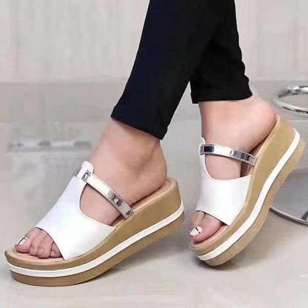dress shoes t-strap platform women slippers faux leather wedge open toe slip-on sandals footwear, Black
dress shoes t-strap platform women slippers faux leather wedge open toe slip-on sandals footwear, Black