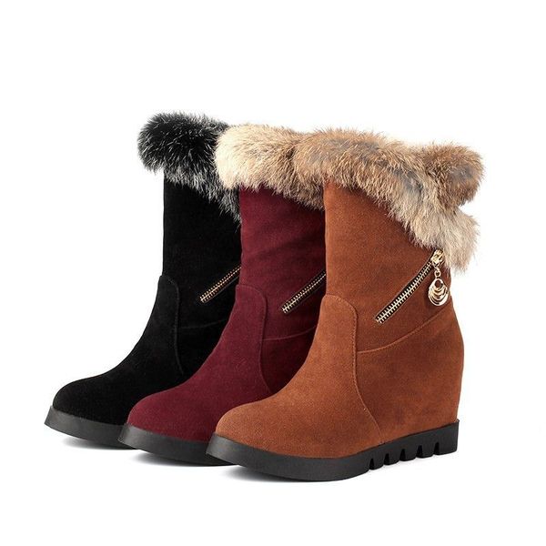 asumer size 32-44 winter women's shoes only thick skin snow pinkie toe round foot growing half boots, Black
asumer size 32-44 winter women's shoes only thick skin snow pinkie toe round foot growing half boots, Black
